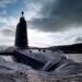 HMS Victorious photographed in the Clyde estuary whilst on transit to the Clyde Submarine Base Faslane.
