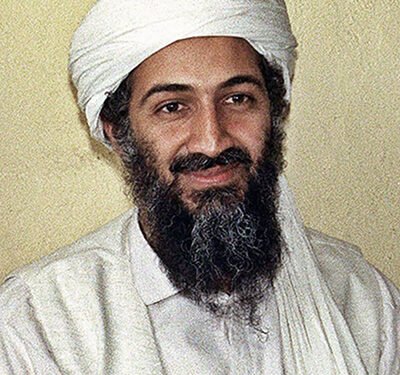 Osama bin Laden being interviewed by Hamid Mir