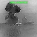 A photo of Iranian warship Shahid Bagheri during US strikes.