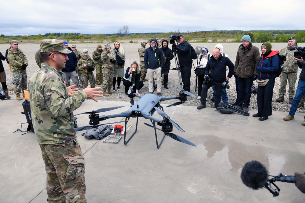 173rd Airborne Brigade conducting drone operations.