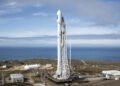 SpaceX Falcon 9 first stage booster successfully touching down on an autonomous spaceport drone ship at sea.