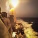 U.S. Navy Arleigh Burke-class guided-missile destroyer USS Carney Firing SM-6 Interceptor