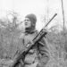 A member of British No. 9 Commando at Anzio equipped for a patrol with his Bren gun 5 March 1944.