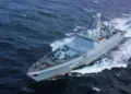 Admiral Gorshkov launches a 3M22 Zircon missile