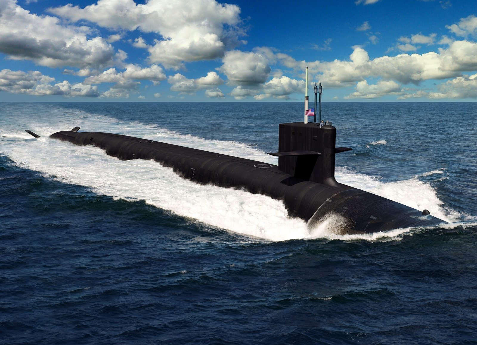 The planned Columbia-class submarine, as drawn in 2019 by Naval Sea Systems Command