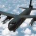 An air-to-air front view of a B-52G Stratofortress aircraft from the 416th bombardment Wing armed with AGM-86B air-launched cruise missiles (ALCMs).