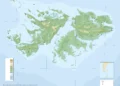 Map of the Falkland Islands