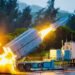 Hsiung Feng III anti-ship missile launched from a missile launchers truck
