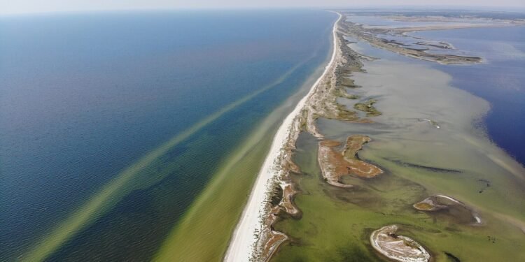Tactical map showing the Kinburn Spit, Mykolaiv Oblast, and the Dnipro River Delta in southern Ukraine.