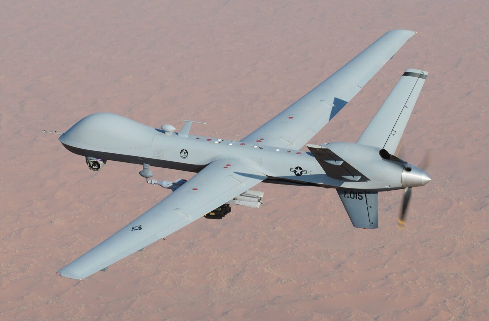 MQ-9 Reaper uncrewed aerial vehicle in flight