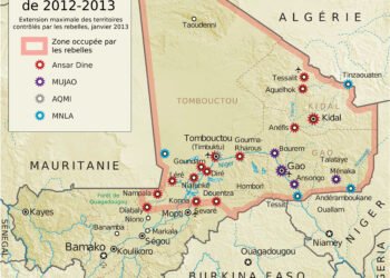 Northern Mali conflict Map 2013 Operation Serval