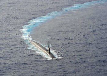USS Ohio Class Ballistic Missile Submarine.