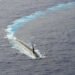 USS Ohio Class Ballistic Missile Submarine.