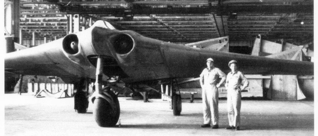 An image of the crew of The Horten Ho 229 V3 German Nazi Stealth Bomber