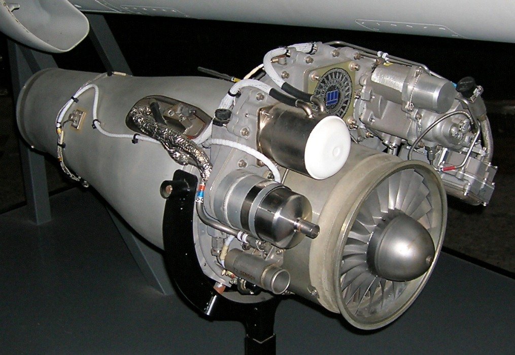 an image of Williams Research F107 turbofan, San Diego Aerospace Museum, California