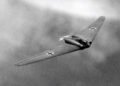 The Horten Ho 229 V3 German Nazi Stealth Bomber in flight 1945