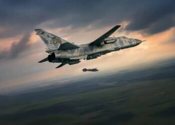 Dropping of the equalizer Glide Munitions from an ukrainian air force Su-24 in 2026