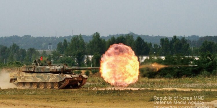K2 PV3 firing its cannon