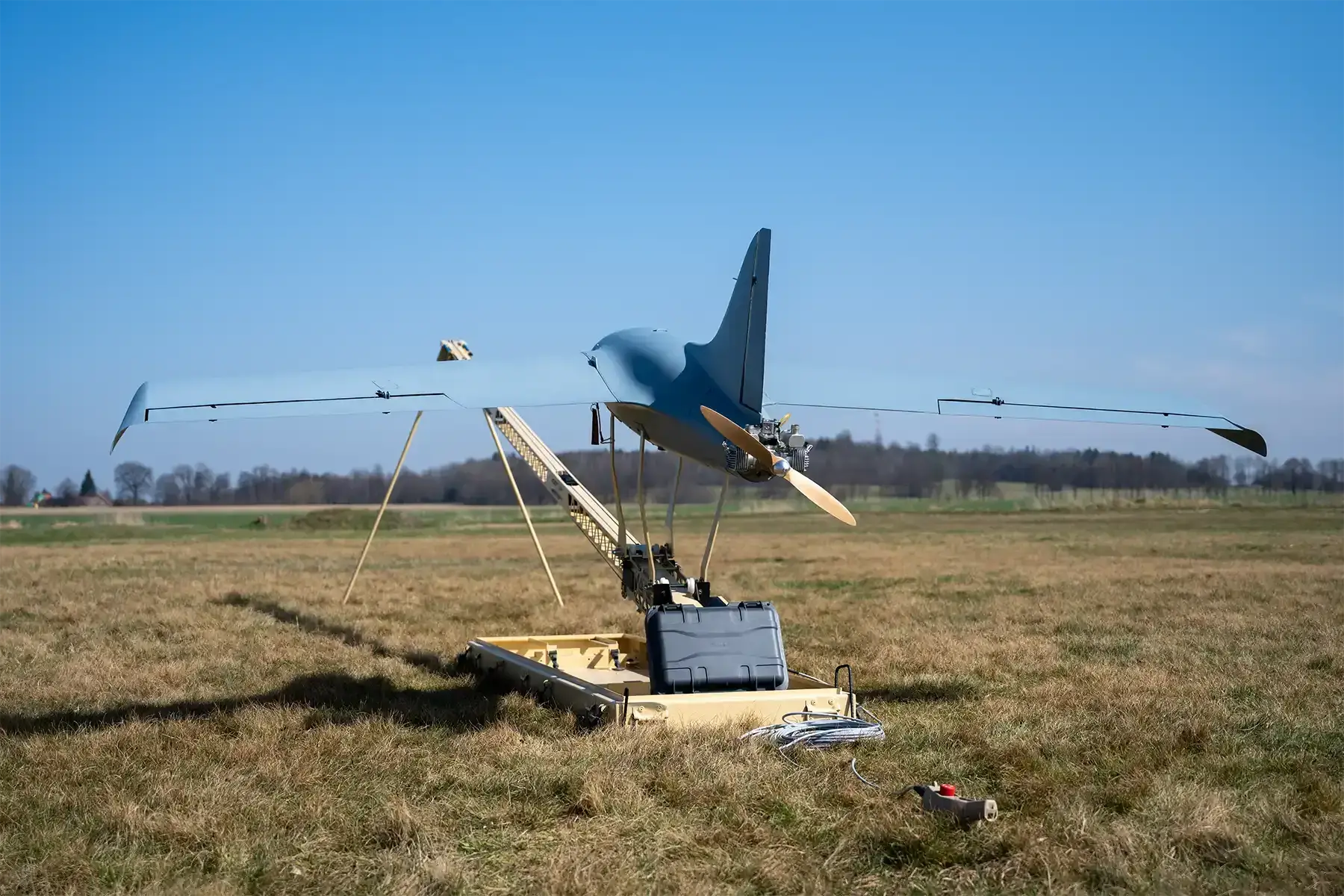 LPP Holding's autonomous UAS during launching test NATO