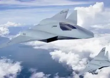 Rendered visualization of Boeing's tail-less sixth-generation carrier-based strike fighter concept